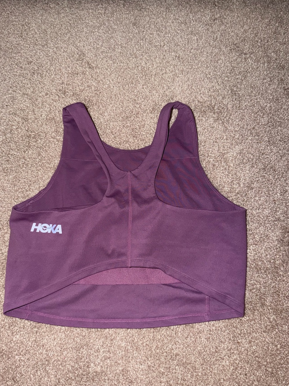 HOKA Purple Elaro sports bra